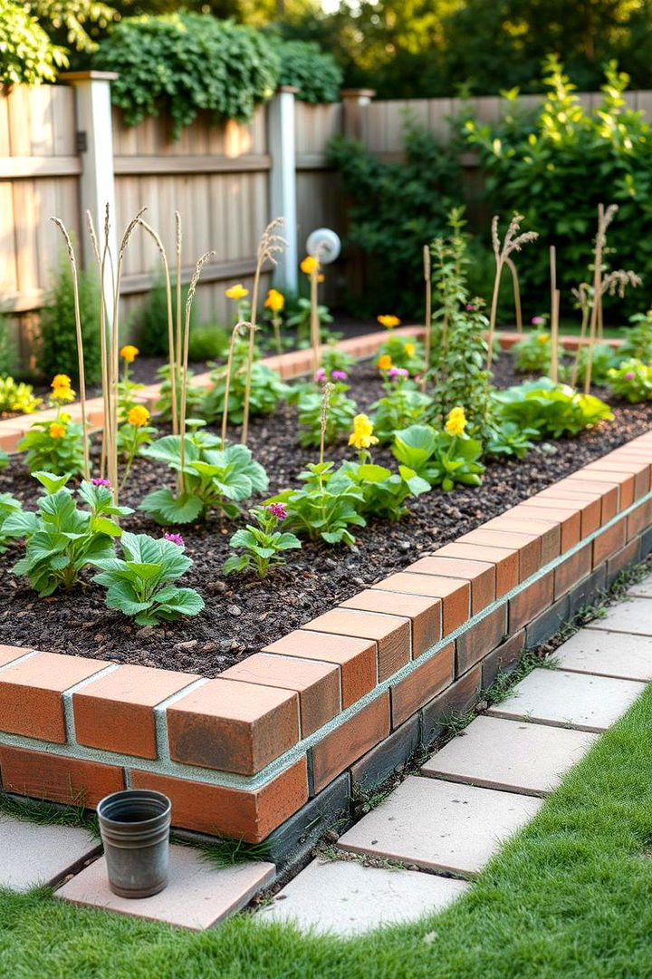 Brick Edge Raised Garden Beds - 22 Inexpensive Raised Garden Bed Ideas