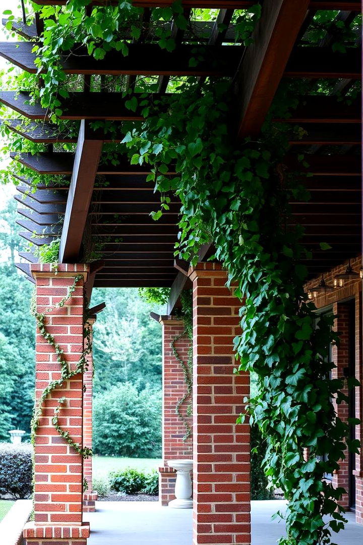 Brick Pergolas and Arbors - 22 Brick Landscaping Ideas