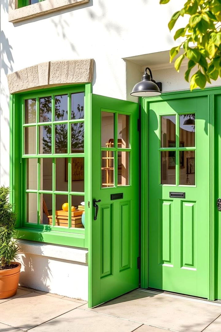 Bright Basil Accent - 22 Green Exterior House Paint Ideas