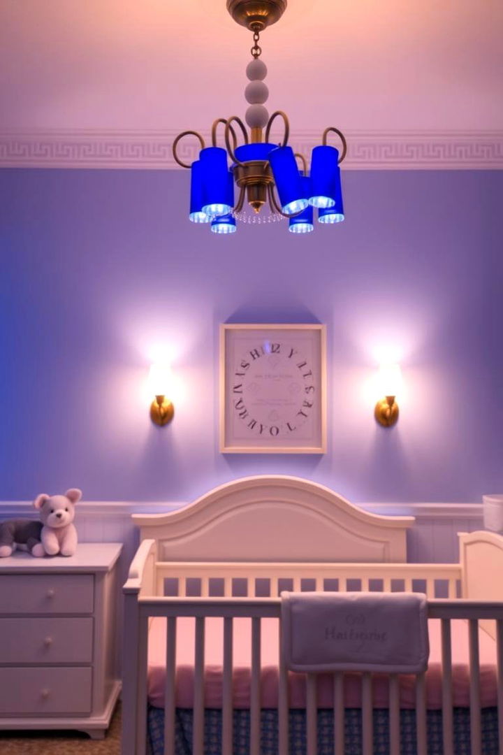 Bright Blue Lighting Fixtures - 22 Blue Nursery Ideas