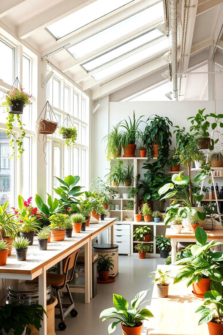 Bright Botanical Studio - 22 Greenhouse Room Ideas
