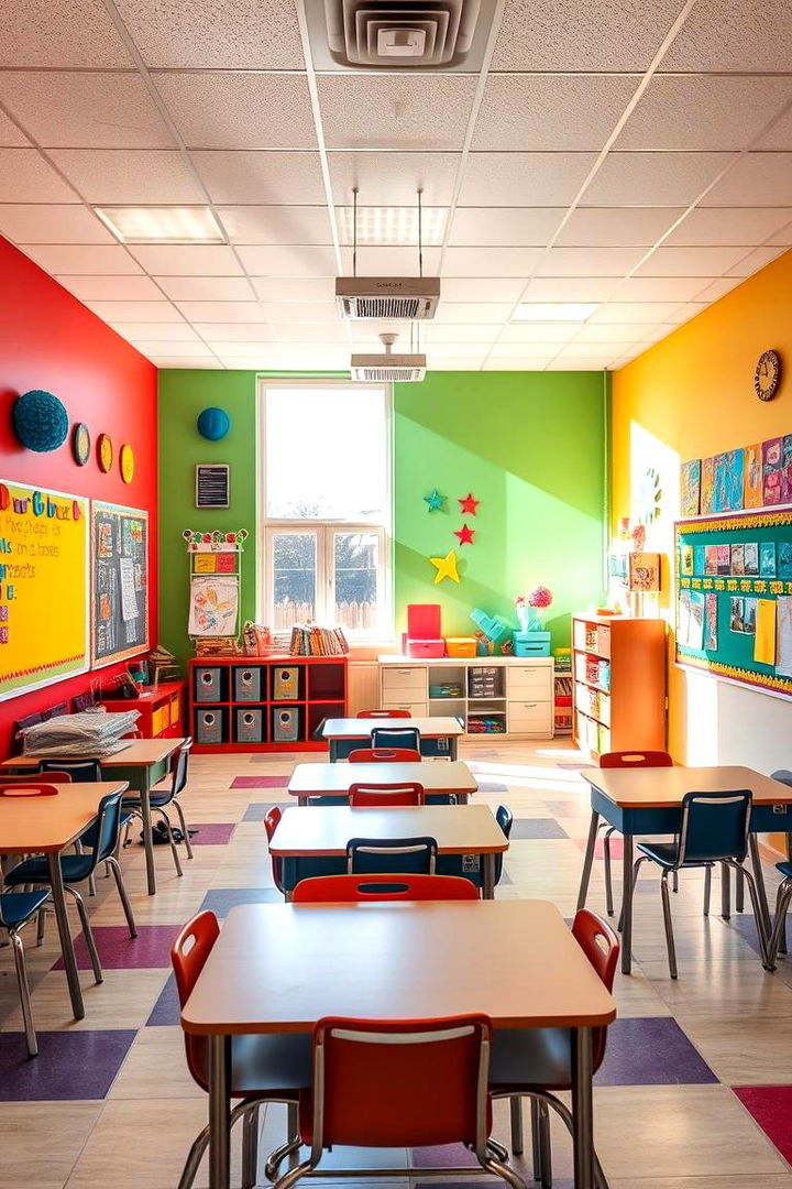 Bright Color Schemes - 22 Homeschool Room Ideas