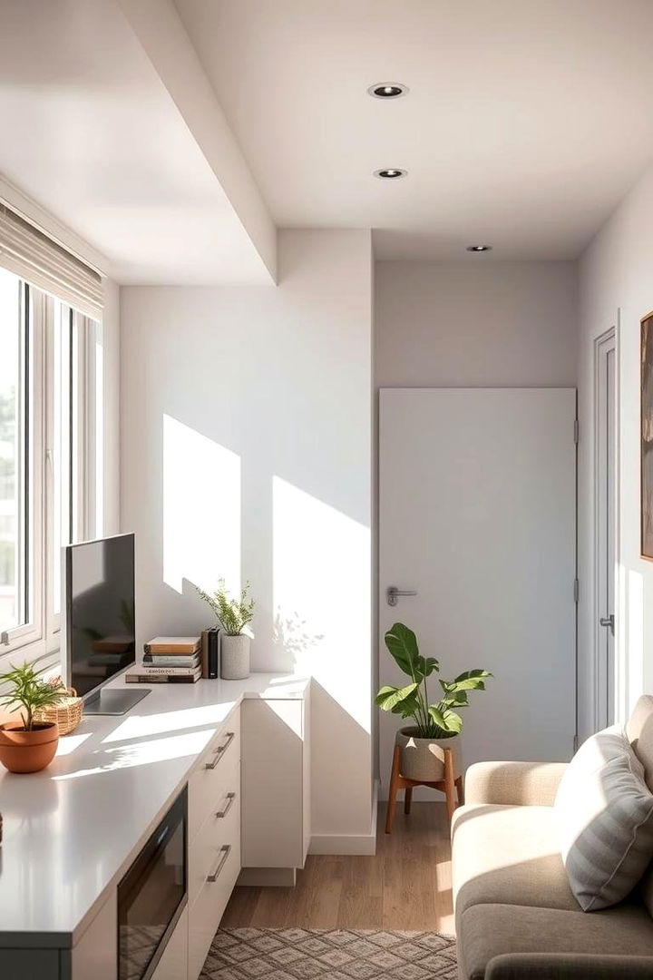 Bright Lighting to Enhance Small Spaces - 22 Small Apartment Ideas for Guys