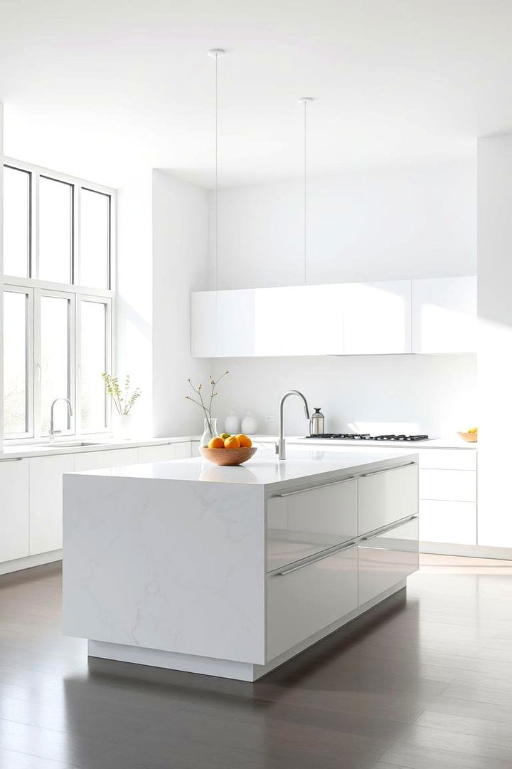 Bright White Highlights - 22 Kitchen Island Color Ideas