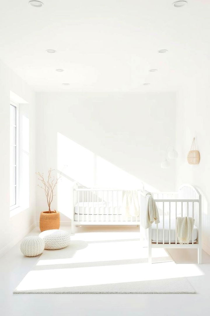 Bright White - 22 Nursery Color Ideas