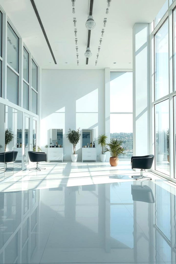 Bright and Airy Atmospheres - 22 Small Salon Interior Design Ideas