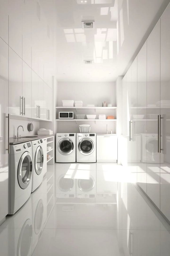 Bright and Airy Designs - 22 Laundry Room Storage Ideas