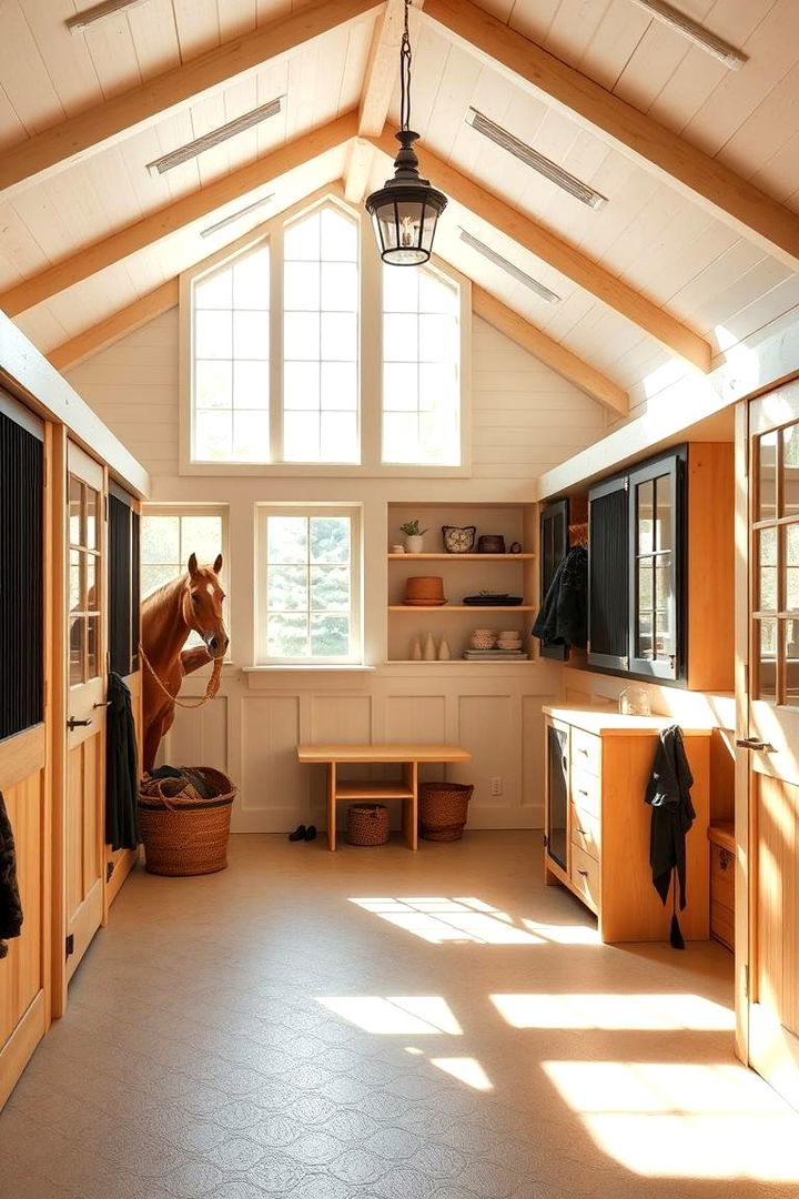 Bright and Airy Tack Room - 22 Tack Room Ideas