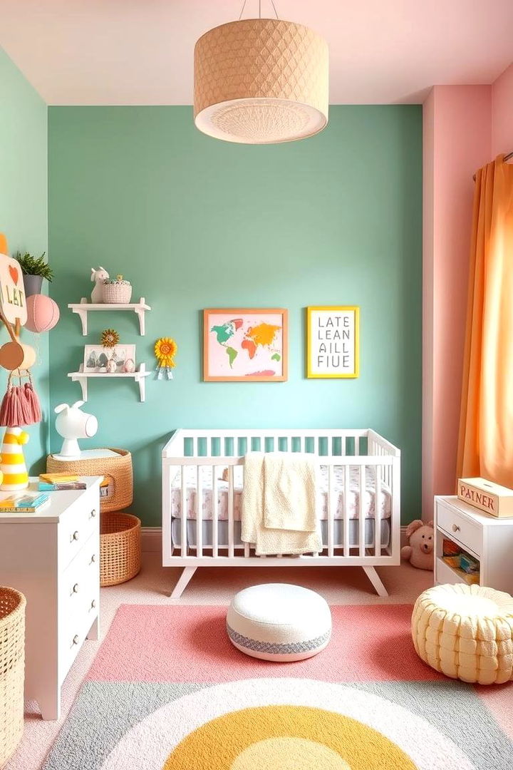 Bright and Cheerful Color Palettes - 22 Small Nursery Ideas