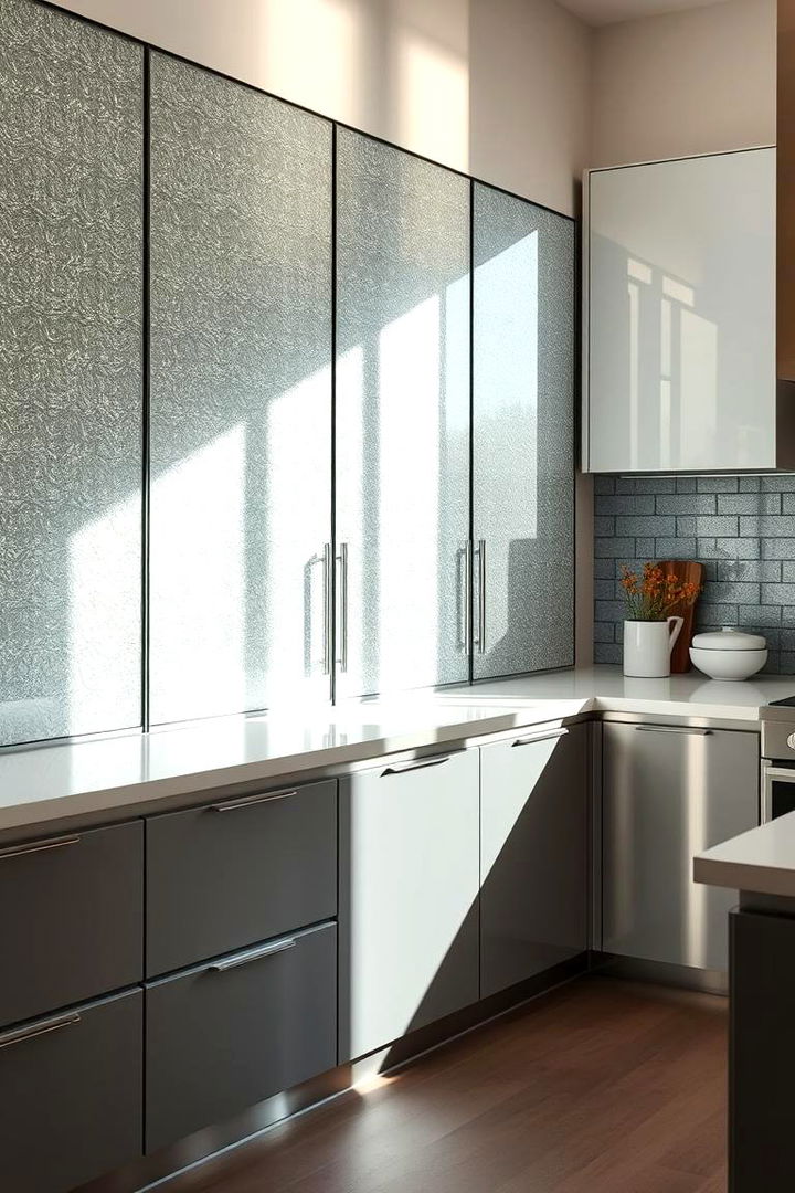 Bright and Shimmering Glass Panels - 22 Kitchen Window Ideas Over Sink