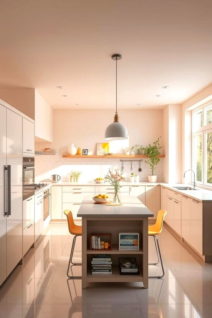 Brightening Kitchens with Light Color Palettes - 22 Sloped Ceiling Kitchen Ideas