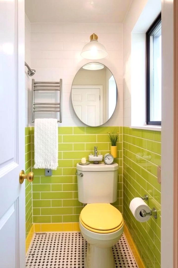 Brightening Small Spaces with Colors - 22 Yellow and Green Bathroom Ideas
