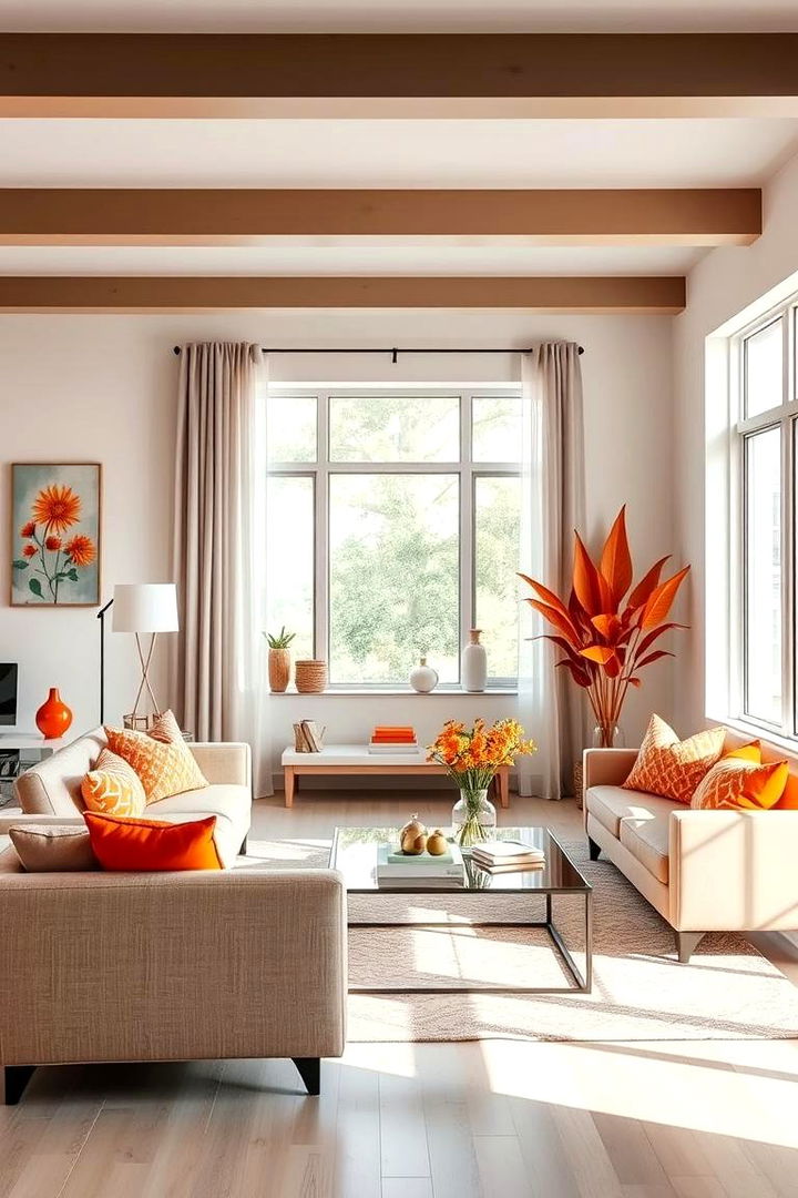 Brightening Spaces with Orange - 22 Orange Bedroom Ideas