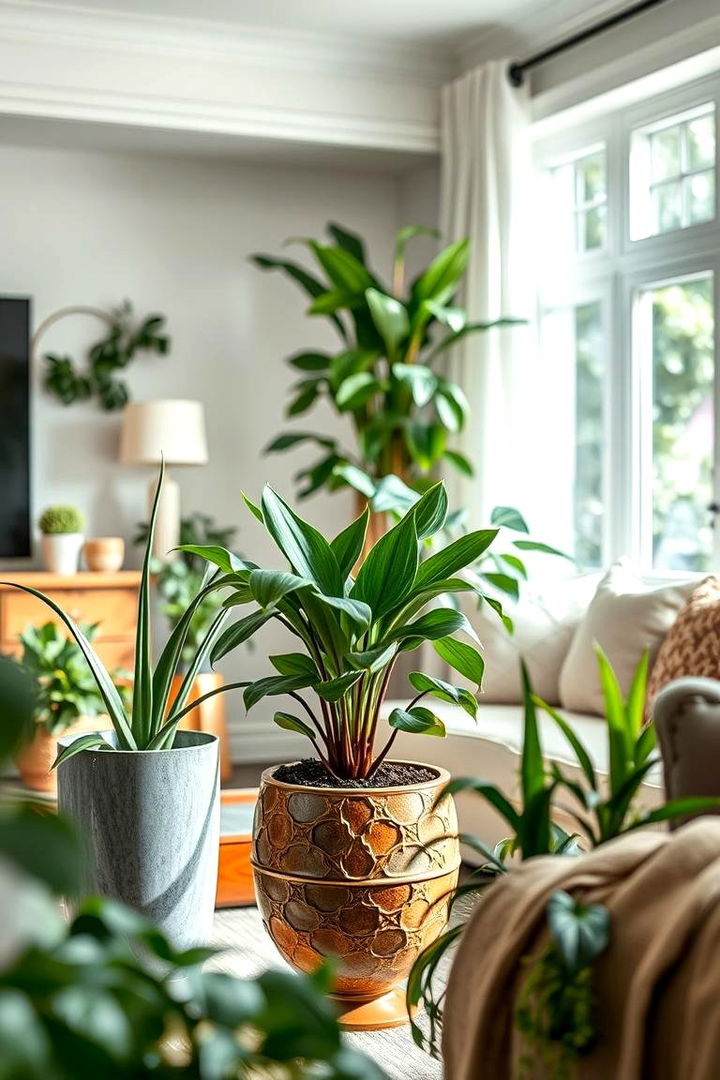 Bring Nature Indoors with Greenery - 22 Small Living Room Ideas With Tv and Dining Table