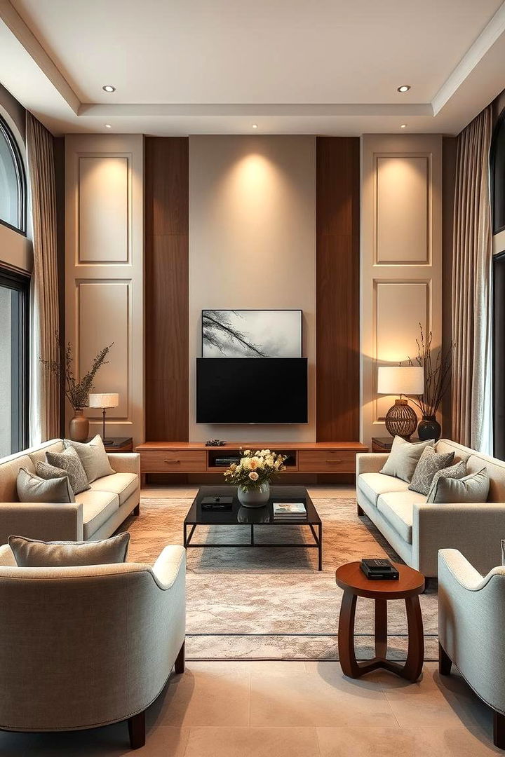 Brown and Beige Harmony - 22 Brown Living Room Ideas