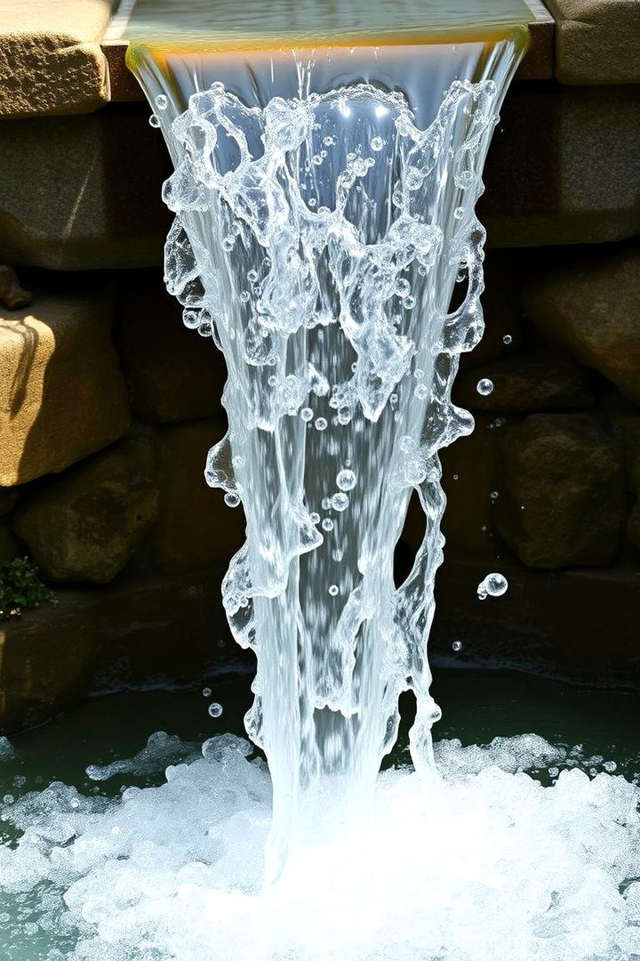 Bubble and Flow Waterfall - 22 Small Pool Waterfall Ideas