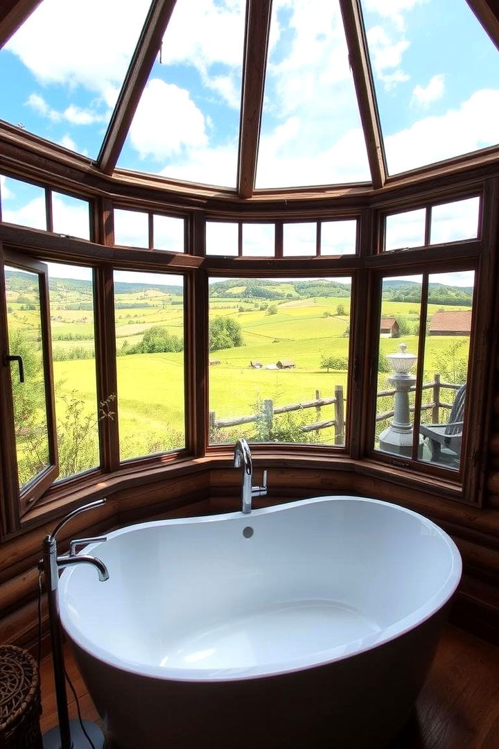 Bucolic Nature Views for a Scenic Escape - 22 Country Bathroom Ideas