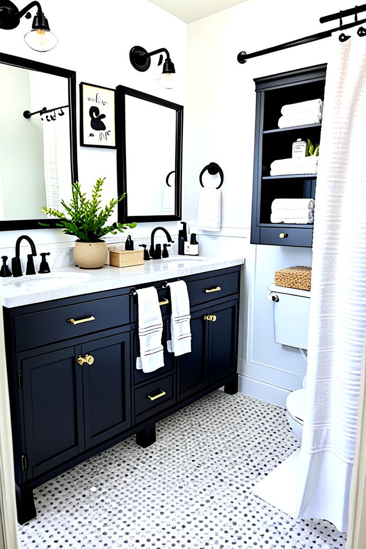 Budget Conscious Upgrades - 22 Bathroom With Black Fixtures