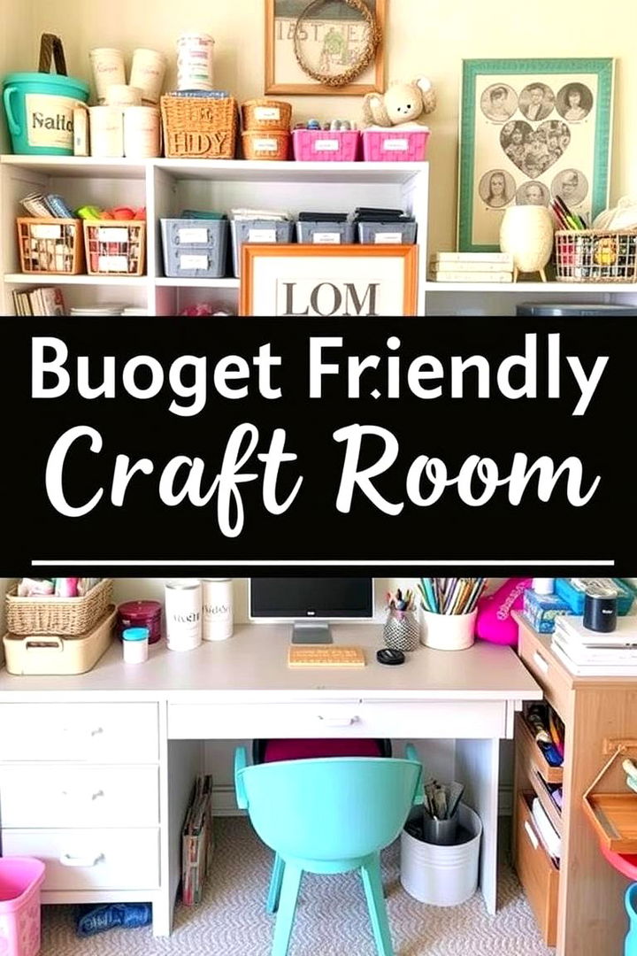 Budget Friendly Craft Solutions - 22 Craft Room Ideas
