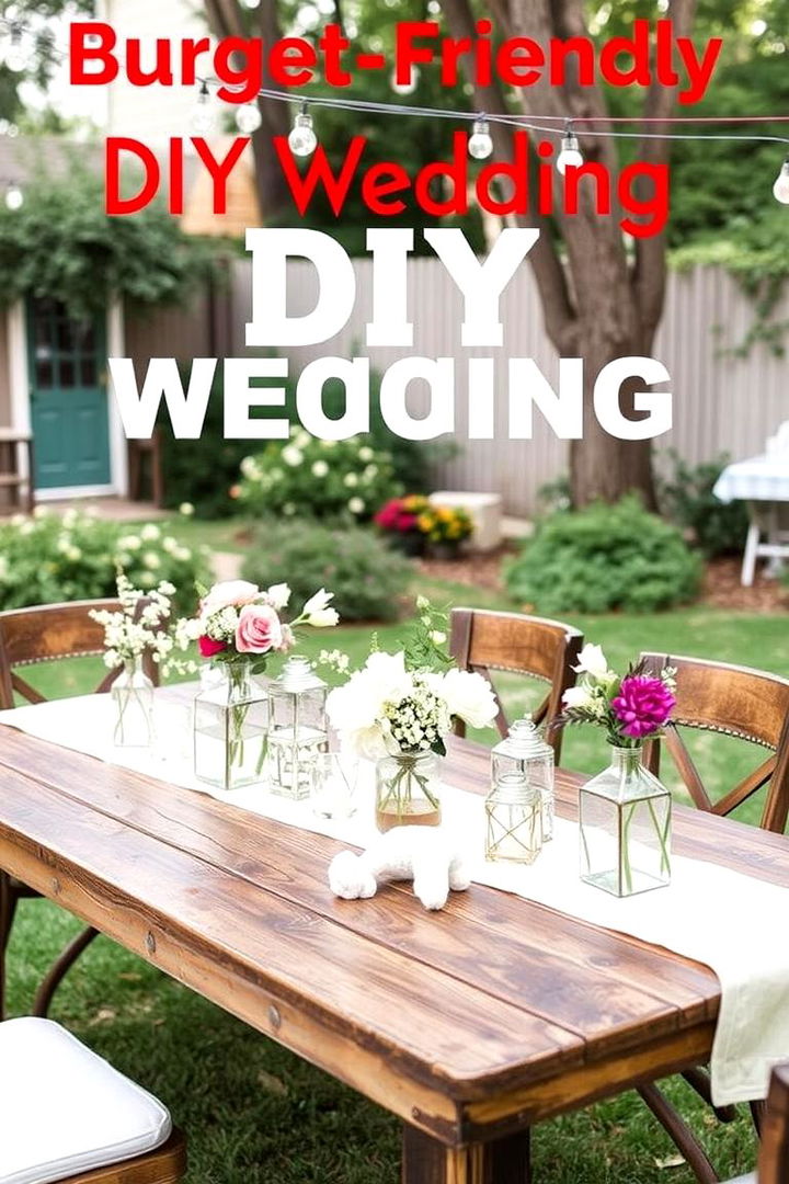 Budget Friendly DIY Crafting - 22 Backyard Wedding Ideas