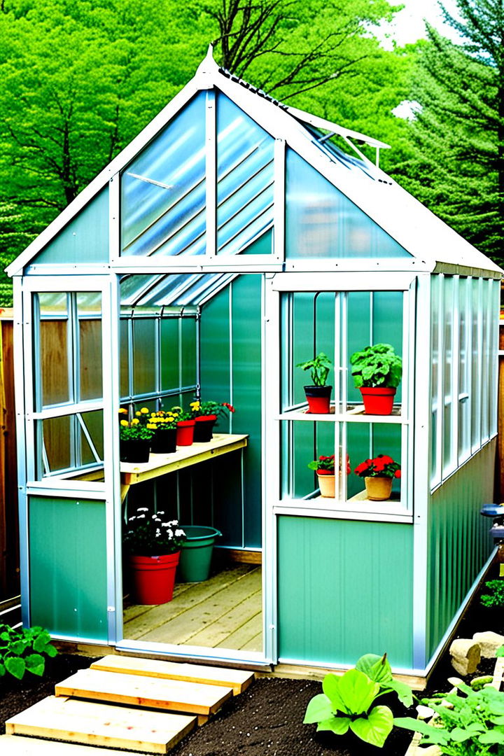 Budget Friendly Greenhouse Shed Combo - Greenhouse and Shed Combo Ideas for Functional Yards