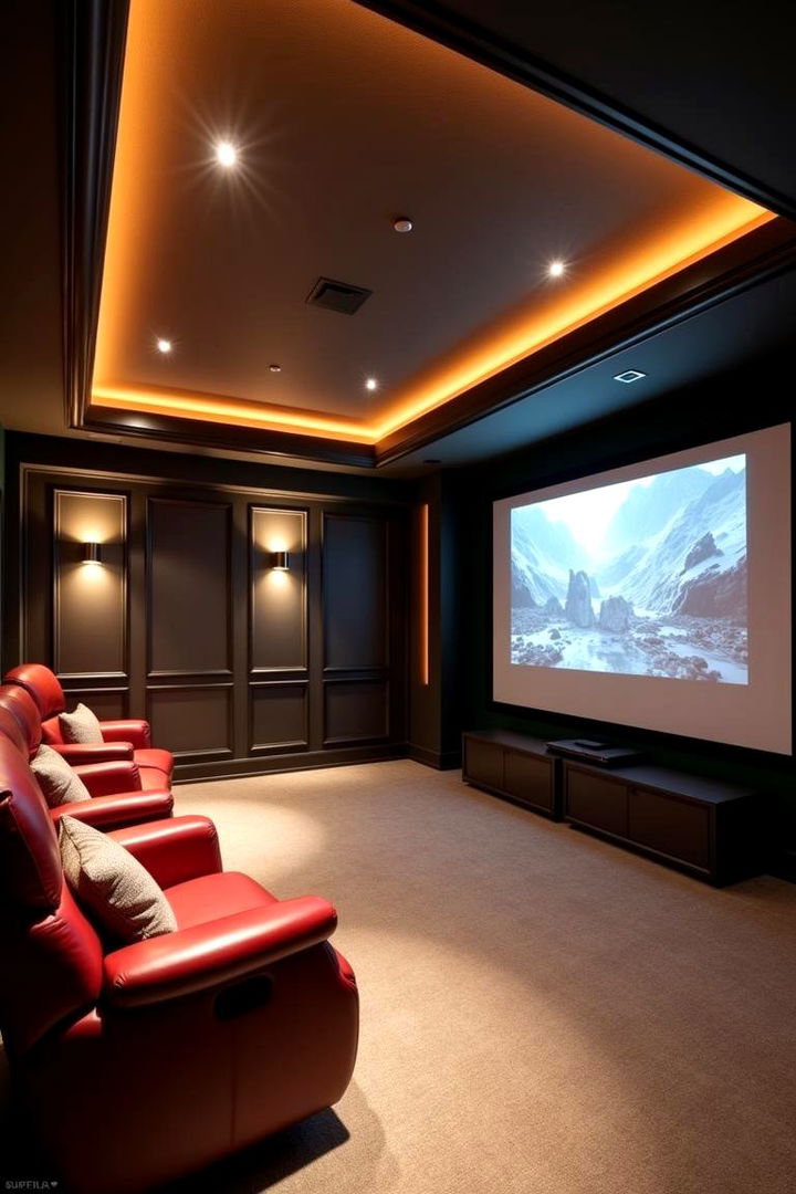 Budget Friendly Home Theater - 22 Basement Home Theater Ideas