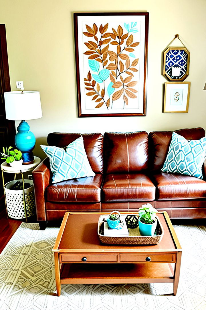 Budget Friendly Makeover - 22 Brown Leather Couch Living Room Ideas