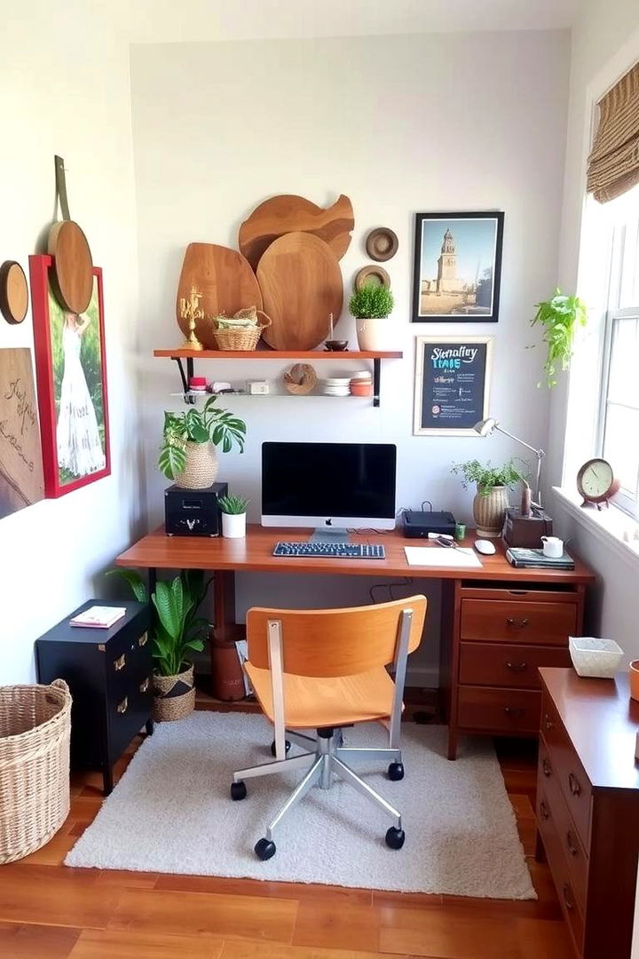Budget Friendly Upcycling Ideas for a Charming Office - 22 Small Home Office Ideas