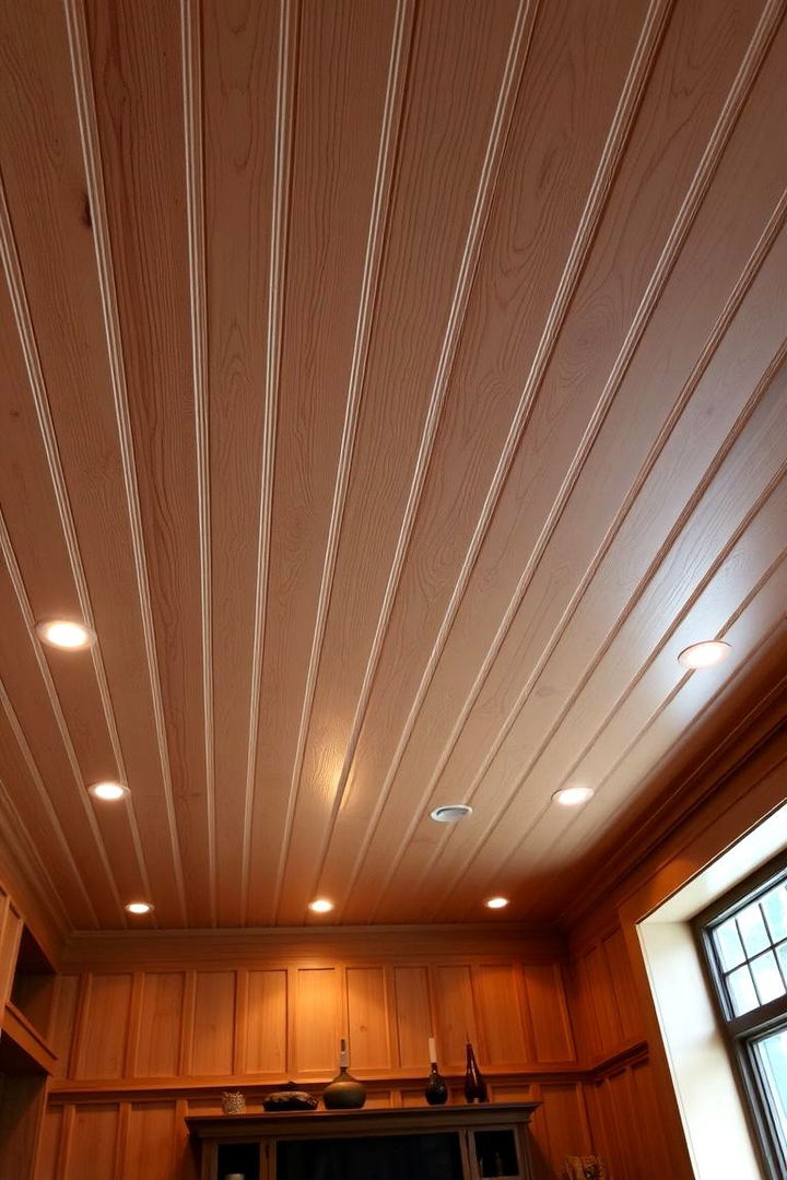 Budget friendly Beadboard - 22 Cheap Ceiling Ideas