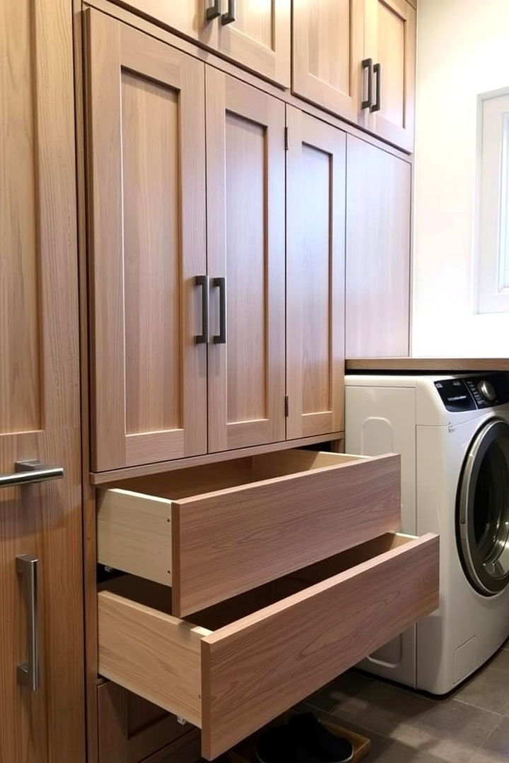 Build In Cabinets and Drawers - 22 Small Utility Room Ideas