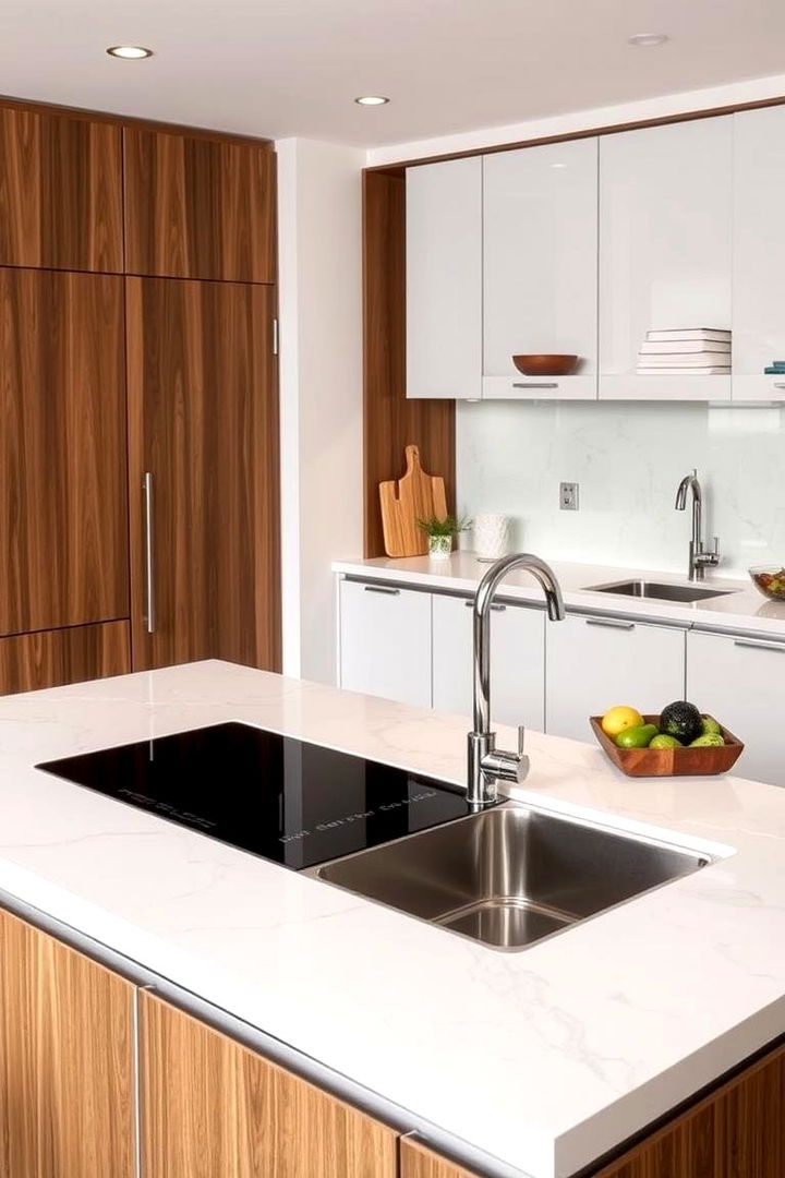 Built In Cooking Features Island - 22 Small Kitchen Island Ideas