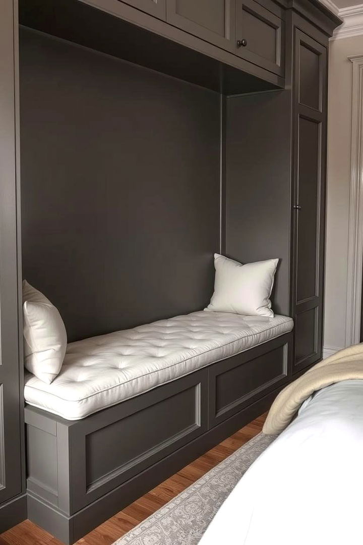 Built In Cushion Bench - 22 Bedroom Bench Ideas