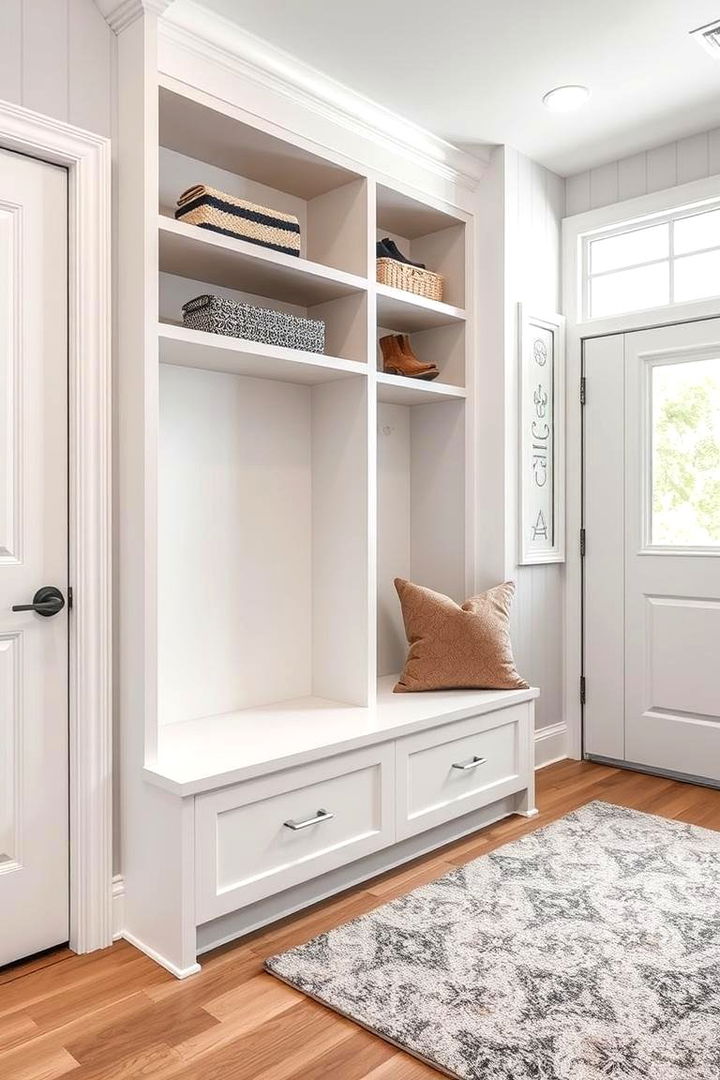 Built In Integrated Entryway Bench - 22 Entryway Bench Ideas