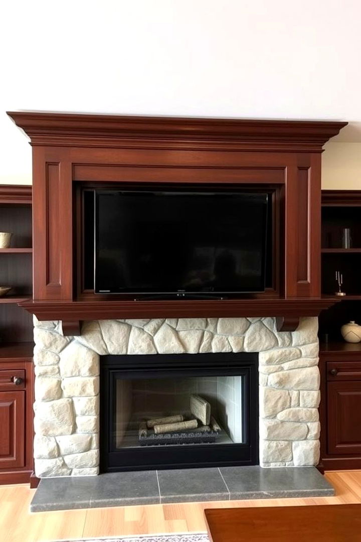Built In Mantel Designs - 22 Tv Over Fireplace Ideas