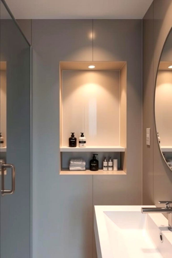 Built In Niches - 22 Small Bathroom Storage Ideas