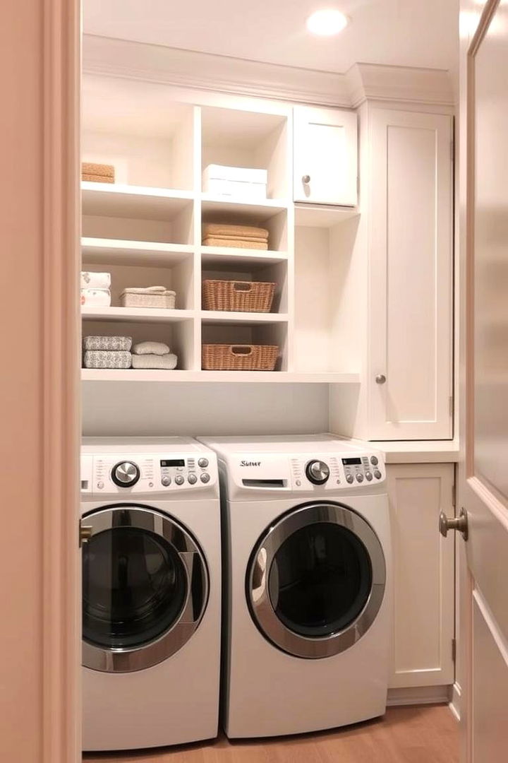 Built In Nook Shelves - 22 Laundry Room Shelf Ideas