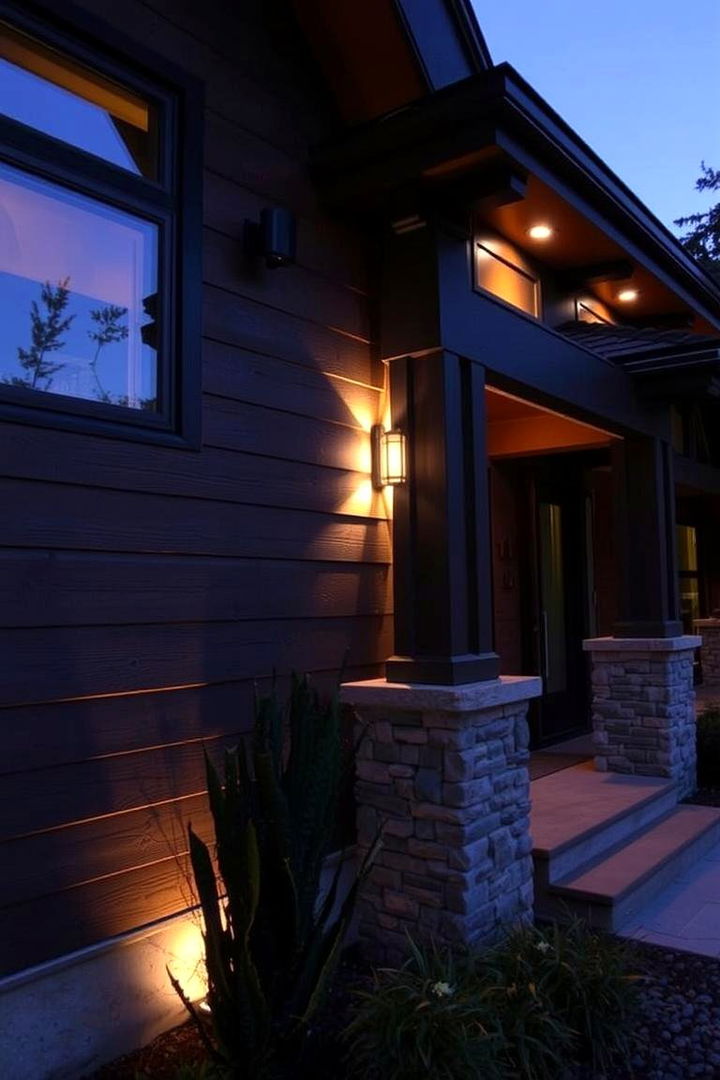 Built In Outdoor Lighting - 22 Craftsman Style House Exterior Ideas