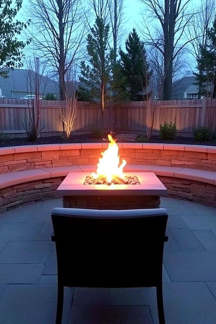 Built In Seating Arrangement - 22 Sunken Fire Pit Ideas