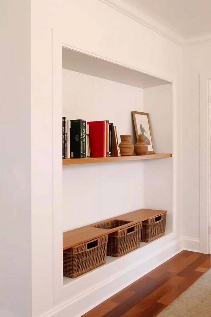 Built In Shelving Units - 22 Hallway Storage Ideas