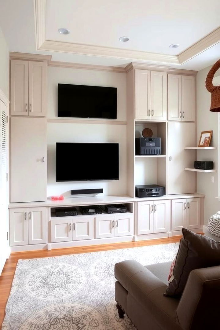 Built In Storage Solutions - 22 Media Room Ideas