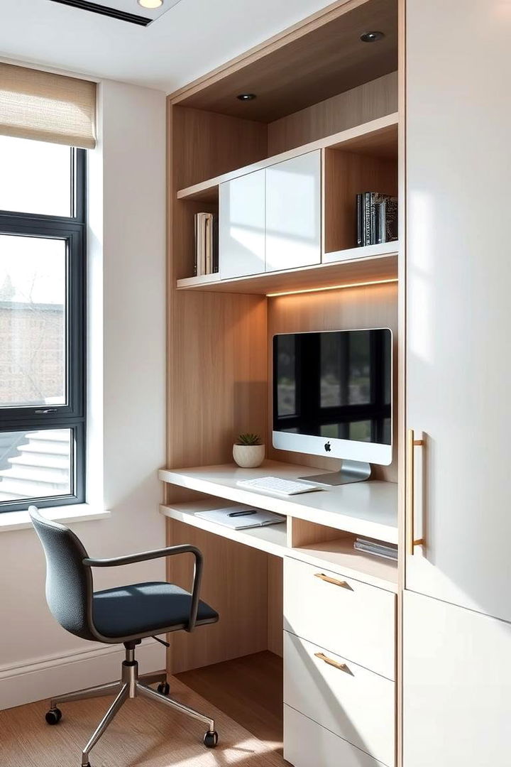 Built In Wall Desk Integration - 22 Studio Furniture Ideas