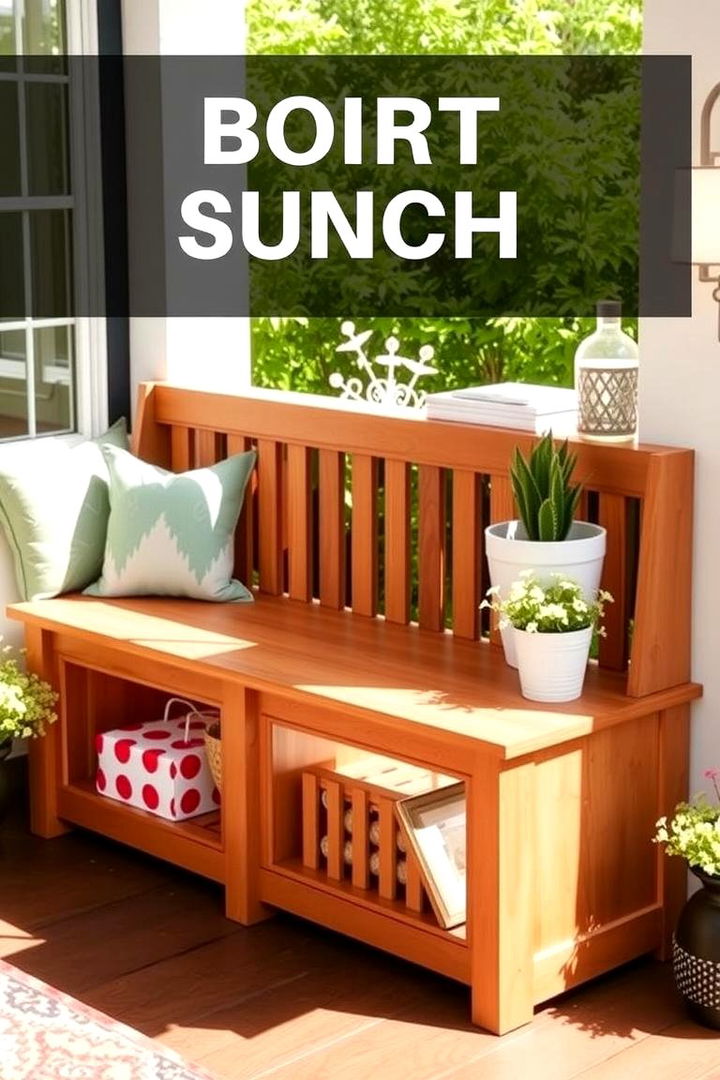 Built in Bench with Smart Storage Solutions - 22 Built-in Deck Bench Ideas and Designs