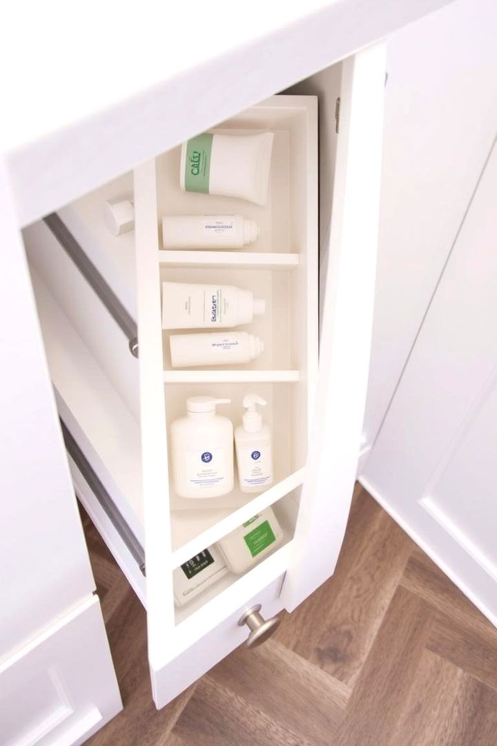 Built in Drawers with Dividers - 22 Bathroom Closet Ideas