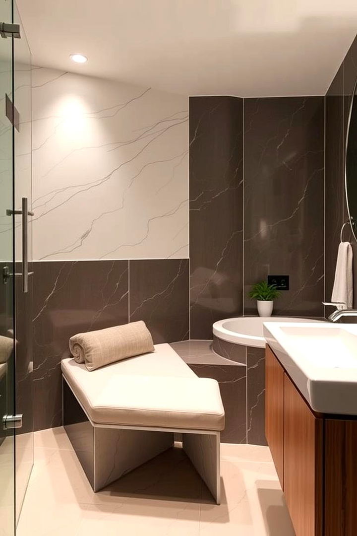 Built in Seating for Ultimate Comfort - 22 Spa Like Bathroom Ideas