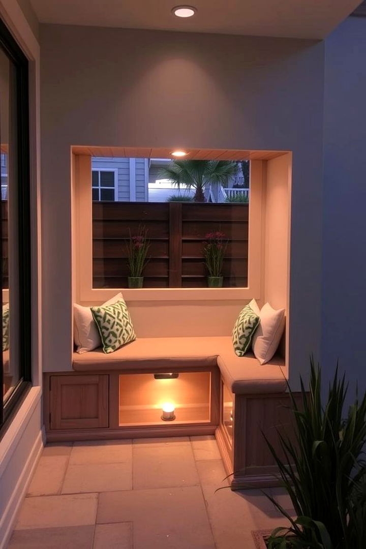 Built in Seating - 22 Small Patio Ideas