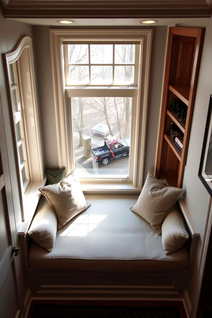 Built in Window Nook Seating - 22 Man Cave Seating Ideas