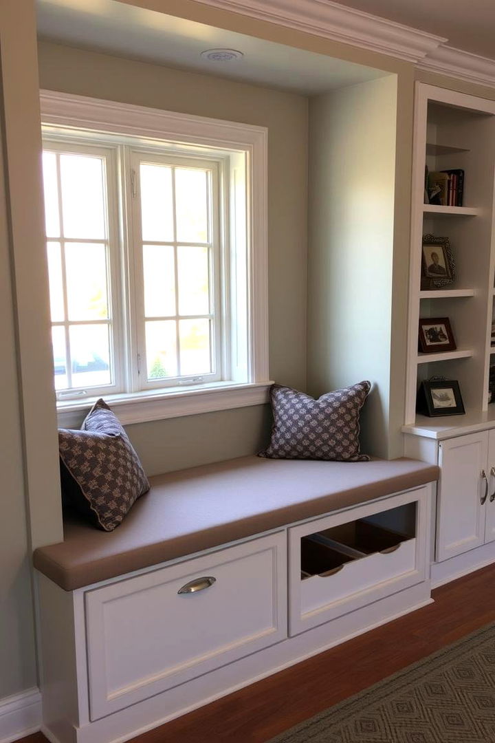 Built in Window Seat Storage - 22 Blanket Storage Ideas