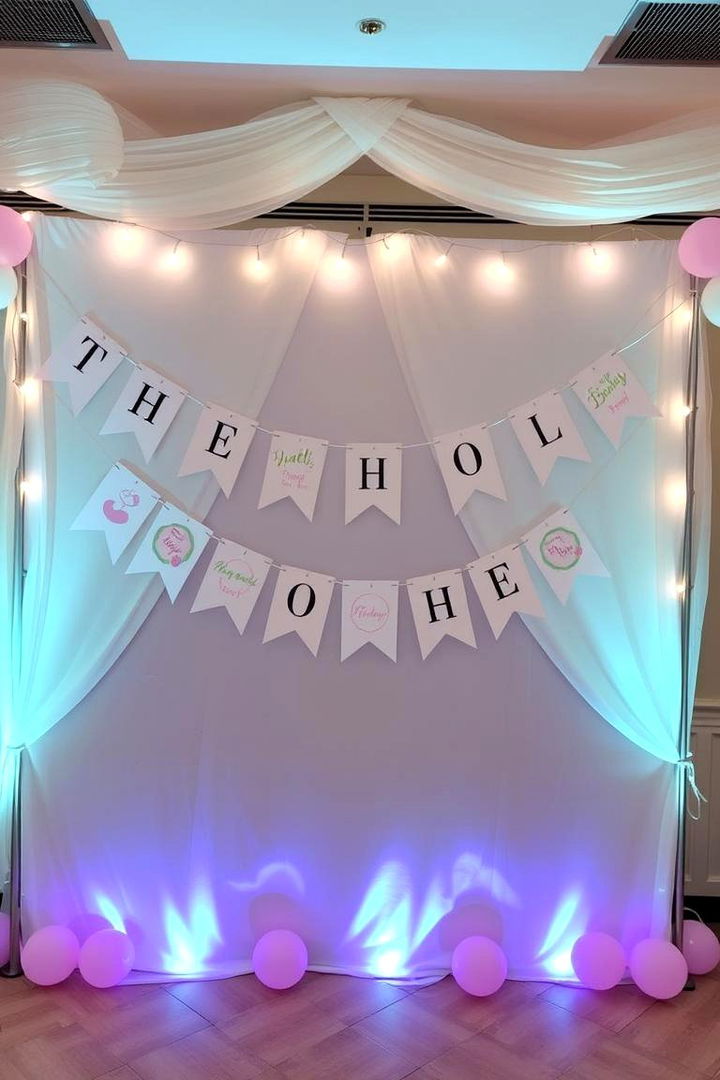 Bunting Banner Centerpiece - 22 Baby Shower Centerpiece Ideas