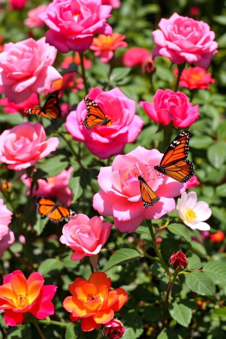 Butterfly Friendly Rose Garden - 22 Rose Garden Ideas
