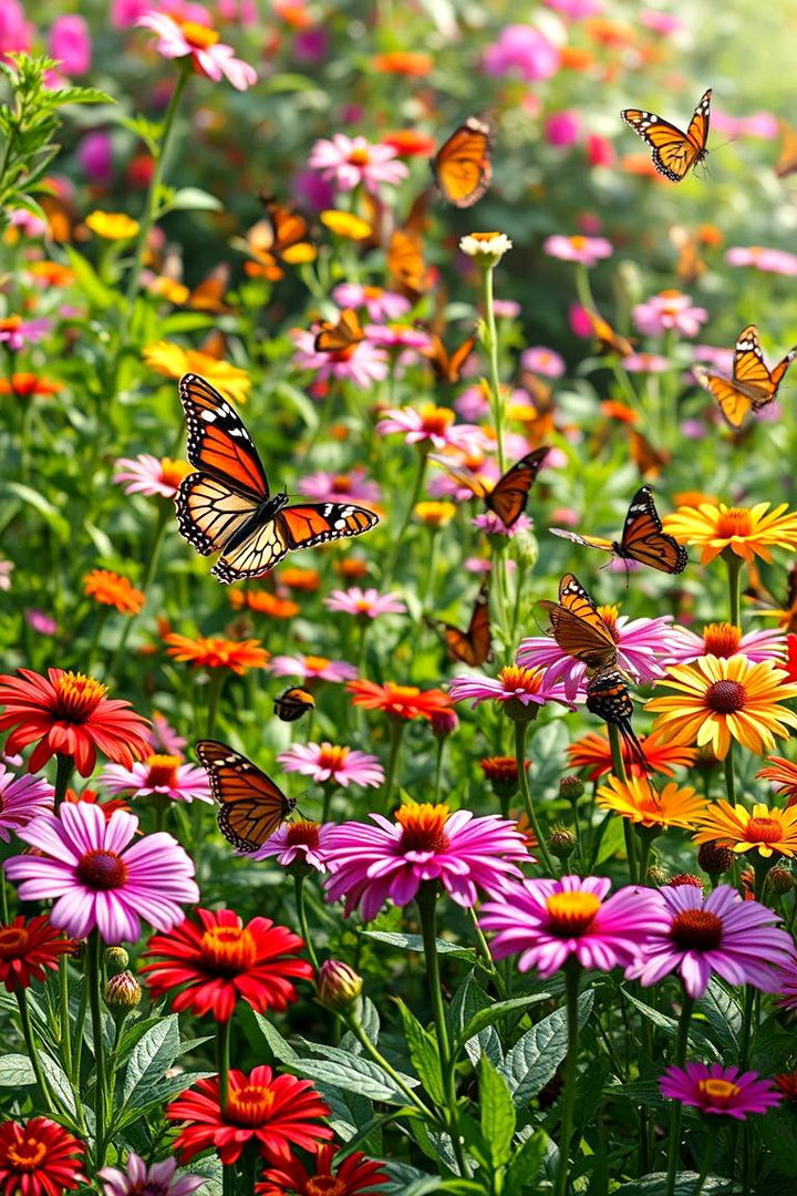 Butterfly Paradise Garden - 22 Large Fairy Garden Ideas